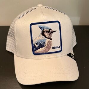 White Goorin Bros Hat - Rally (Blue Jay)